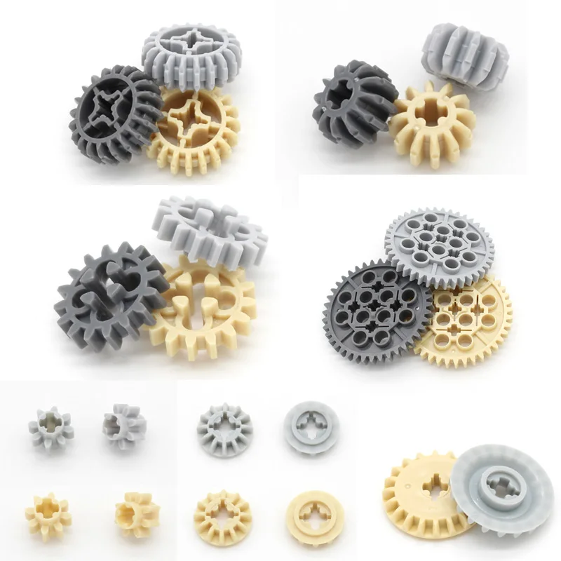 MOC Technic Parts Z4/Z8/Z10/Z12/Z16/Z20/Z40 Gears строительные блоки DIY автомобильные роботы