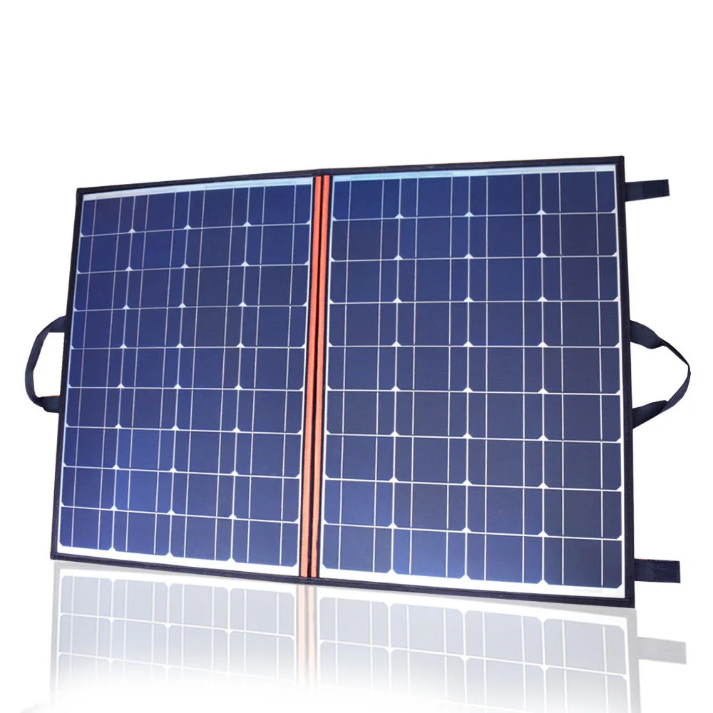 18V 100w 110w солнечная Панель складной Портативный зарядное устройство 12v 24V 10A