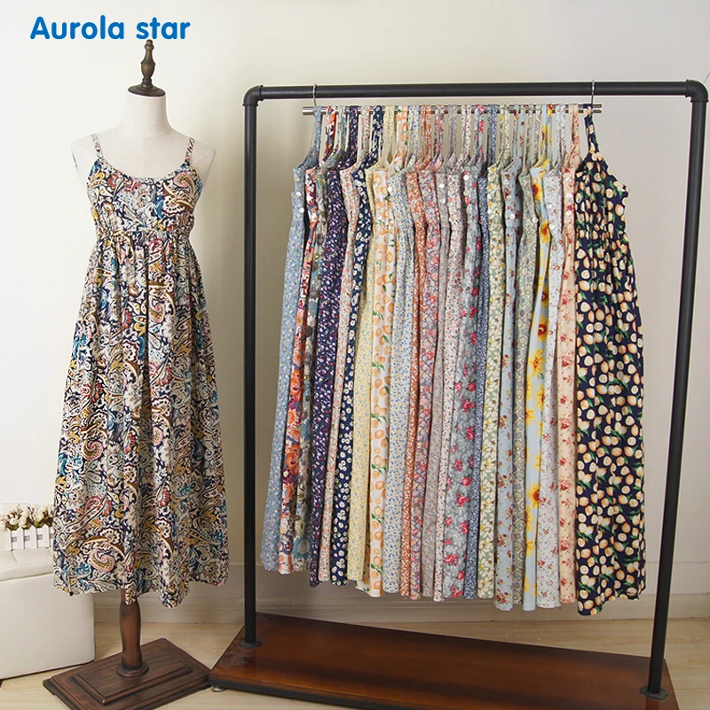 Женское платье для беременных хлопковое летнее пляжное без рукавов с цветочным