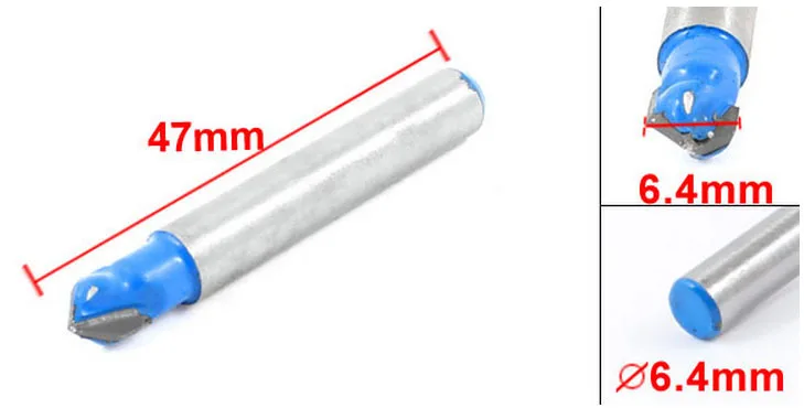 Синий Серебряный Тон Острый V тип долбежный резак бит 1/4 &quotx 1/4&quot 2 шт | Инструменты