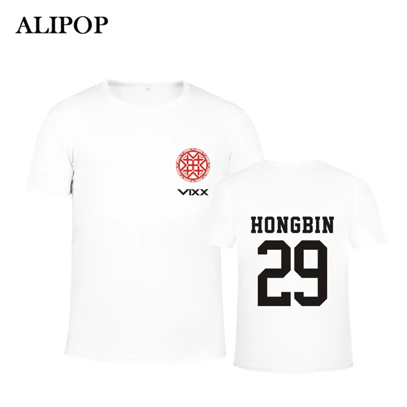 Корейская Мода KPOP VIXX 4 го мини альбома Shangri La хлопковая Футболка футболки топы