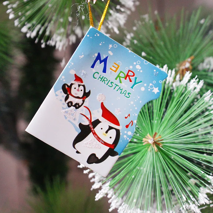 50 шт. подвеска карточка для рождественской елки|shaped postcards|christmas wishes cardscard postcard |