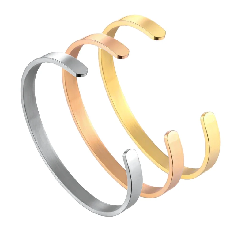 Браслет-манжета Nextvance из нержавеющей стали для мужчин и женщин простые