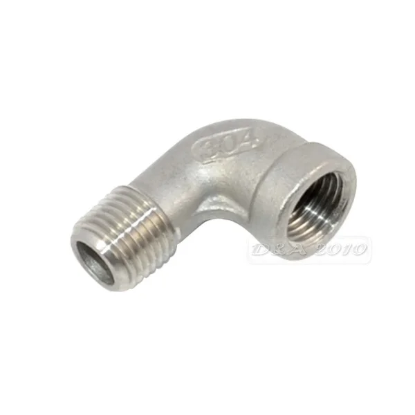 MEGAIRON BSPT 1/4 &quotDN8 Нержавеющая сталь SS304 Female Male топлива Локоть фитинги для труб с