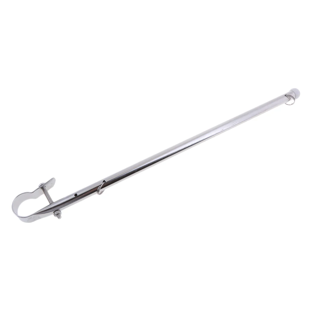 

39cm Flag Pole Stainless Steel Rail Clamp Mount for Boat Marine