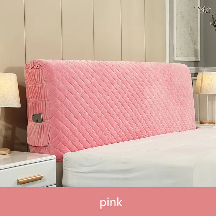 Pink Скандинавском стиле, покрывало 120-220 см, все в том числе эластичное порошковое дуплексное одеяло, защитный чехол на спинку кровати пыленепроницаемый - Цвет: Pink