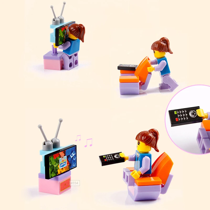 20120Diy строительные блоки качели фигурки Минифигурки аксессуары игрушки для детей