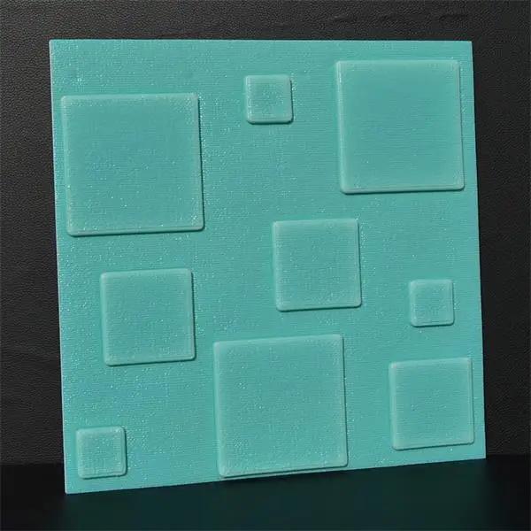 3D ПЭ пена эластичная трехмерная тарелка квадратная Наклейка на стену 30*30 см домашний декор ТВ диван Настенная роспись самоклеющиеся обои - Цвет: Fresh Blue