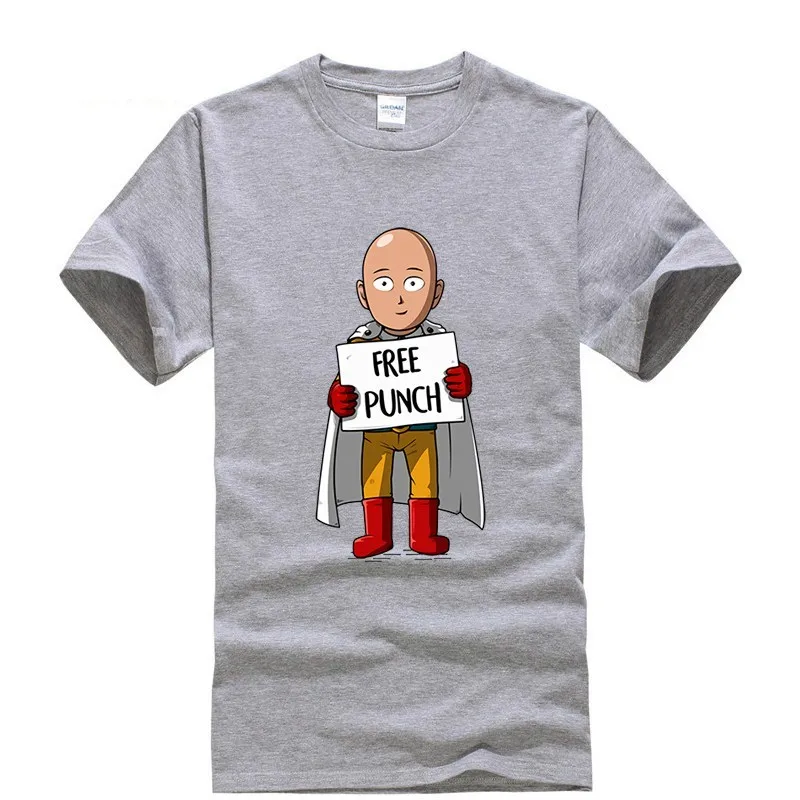2019 новая футболка с принтом One Punch Man Saitama Thsirt большой размер японский мультфильм