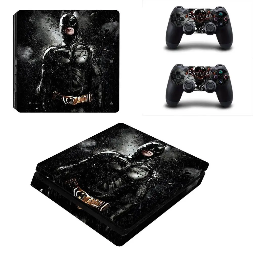 Бэтмен винил PS4 тонкий стикер кожи для Playstation 4 Тонкий консоли и 2 контроллера Скины - Цвет: YSP4S-3029