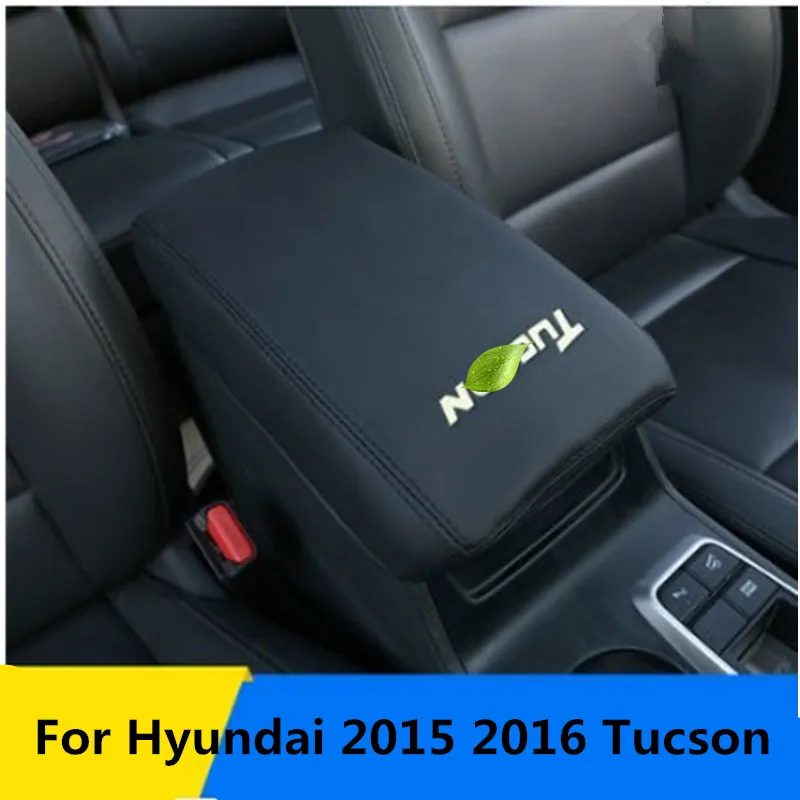 Автомобильный подлокотник коробка кобура искусственная кожа 3 цвета для hyundai Tucson аксессуары автомобиль-Стайлинг(только