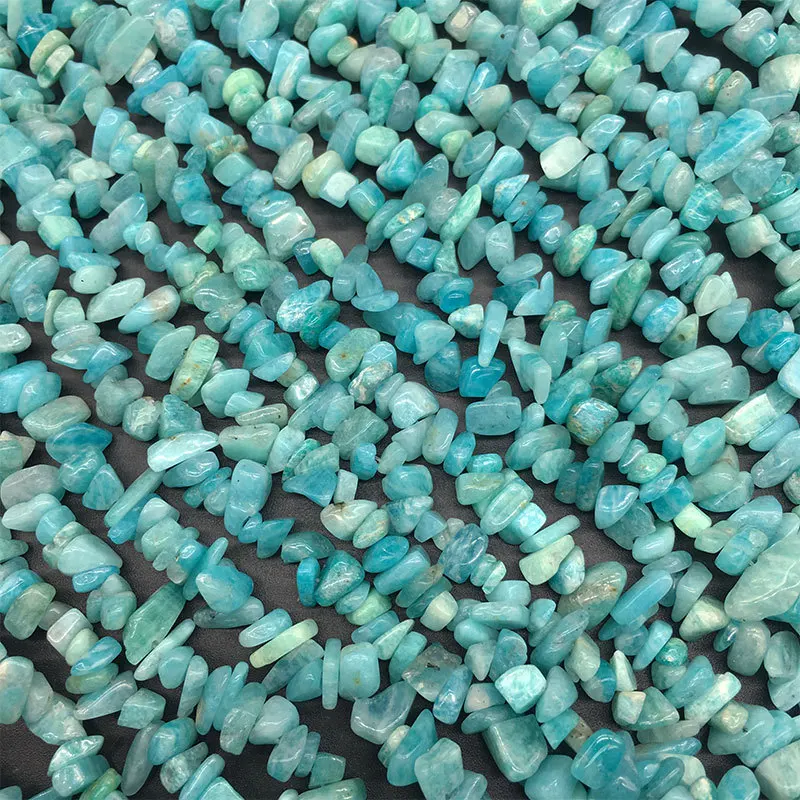 1 нитка 4-8 мм натуральный Амазонит бисер с кристаллами украшения аксессуары