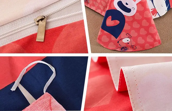 4 шт. 100% хлопок детская накидка + простыня 2 подушки четыре комплекты постельного