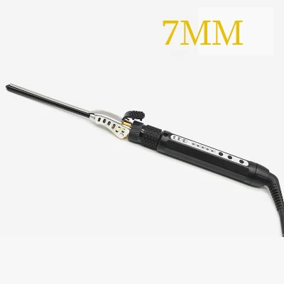 7MM Керамические щипцы для завивки волос 7 мм, профессиональные инструменты для укладки волос, щипцы для завивки волос, мужские щипцы для завивки волос - Цвет: 7MM