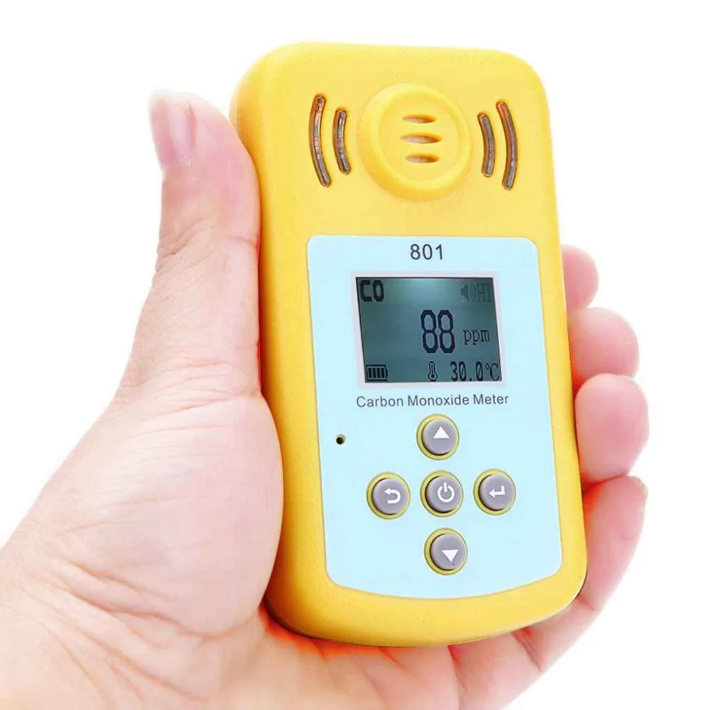 

LCD Gas Analyzer Mini Carbon Monoxide Meter Tester Digital Battery CO Leak Detector Sound Light Alarm 0-2000ppm Gas Analyzer