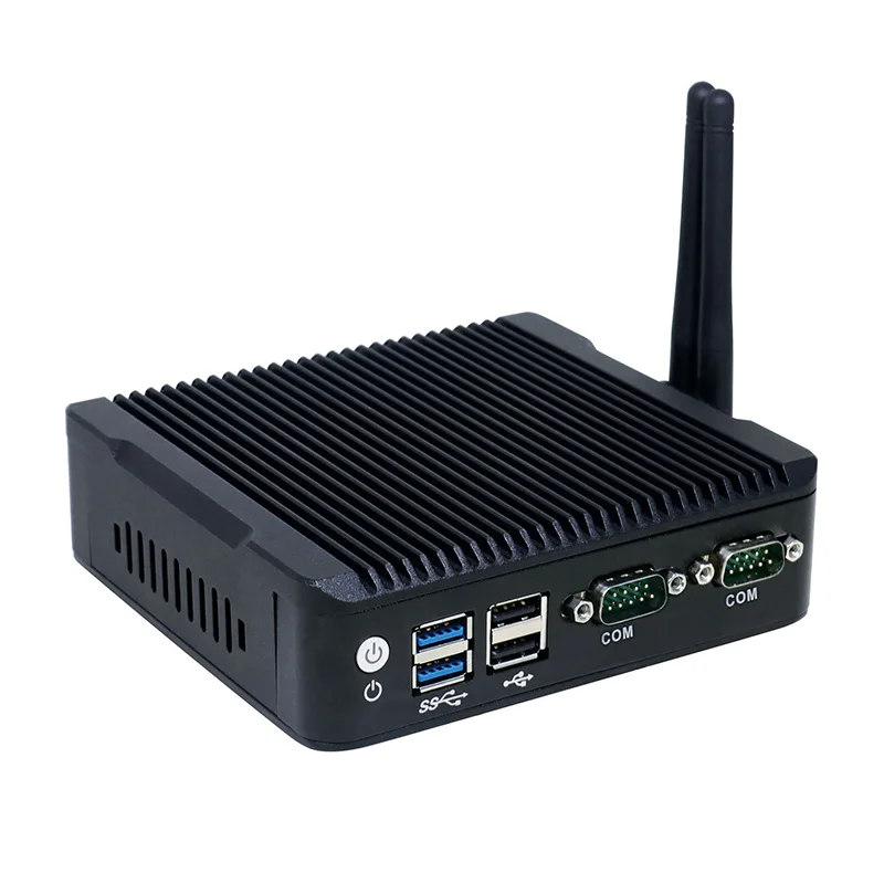 Безвентиляторный мини-ПК windows 10 intel nuc n3160 2com порт 2 lan порт 3 дисплеи barebone мини-компьютер hdmi 4 k htpc ТВ коробка нано ПК
