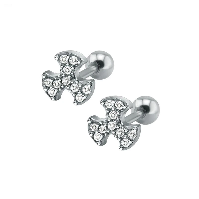 

Hot Sale Cute Exquisite Crystal Stud Earring Windmill Shape Women Earring Bijoux Brincos