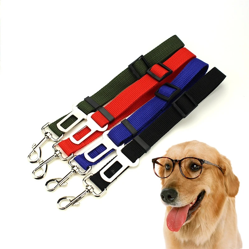 

Pet Dog Leash Car Seat Belt Adjustable Lead Leash Safety Travel Clip Puppy Collar Leash Pet Supplies Dog Accessories