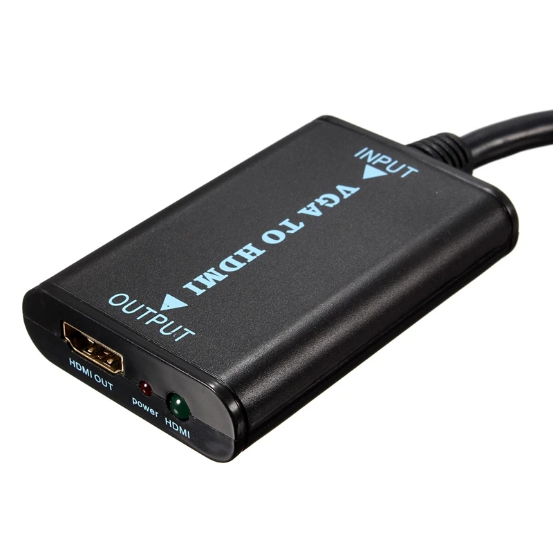 Портативный видеокабель VGA2HDMI 1080P HD аудио ТВ AV TV PC | Электроника
