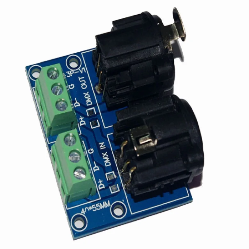2 шт. DMX512 XLR3-3P подключения к RGB светодиодному контроллеру декодеру диммеру