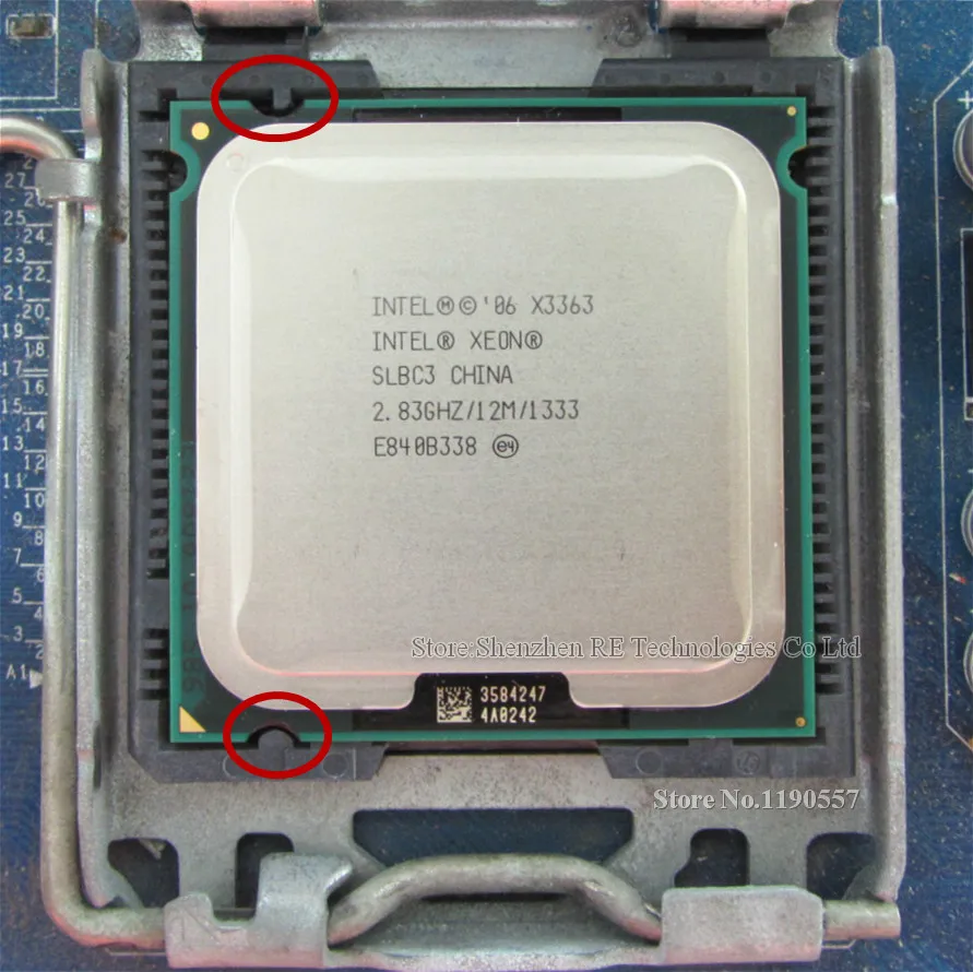 Процессор Intel Xeon X3363 2 83 ГГц 12 м 1333 МГц работает на материнской плате LGA775|intel xeon|xeon