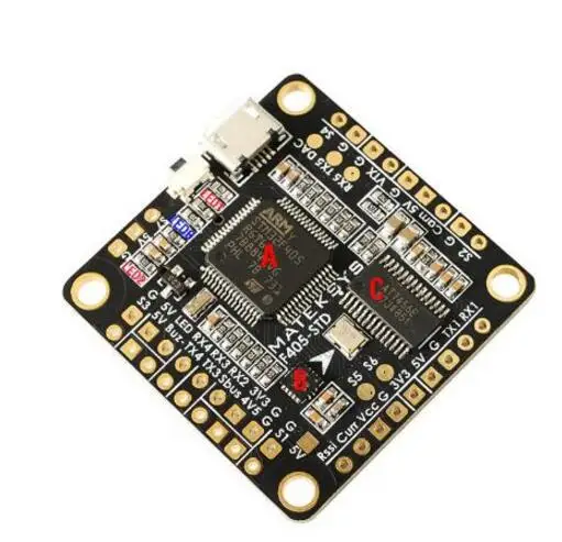 Matek Systems F405-STD BetaFlight STM32F405RGT6 Контроллер полета встроенный Инвертер OSD для SBUS Вход для FPV Racing Quad Drone