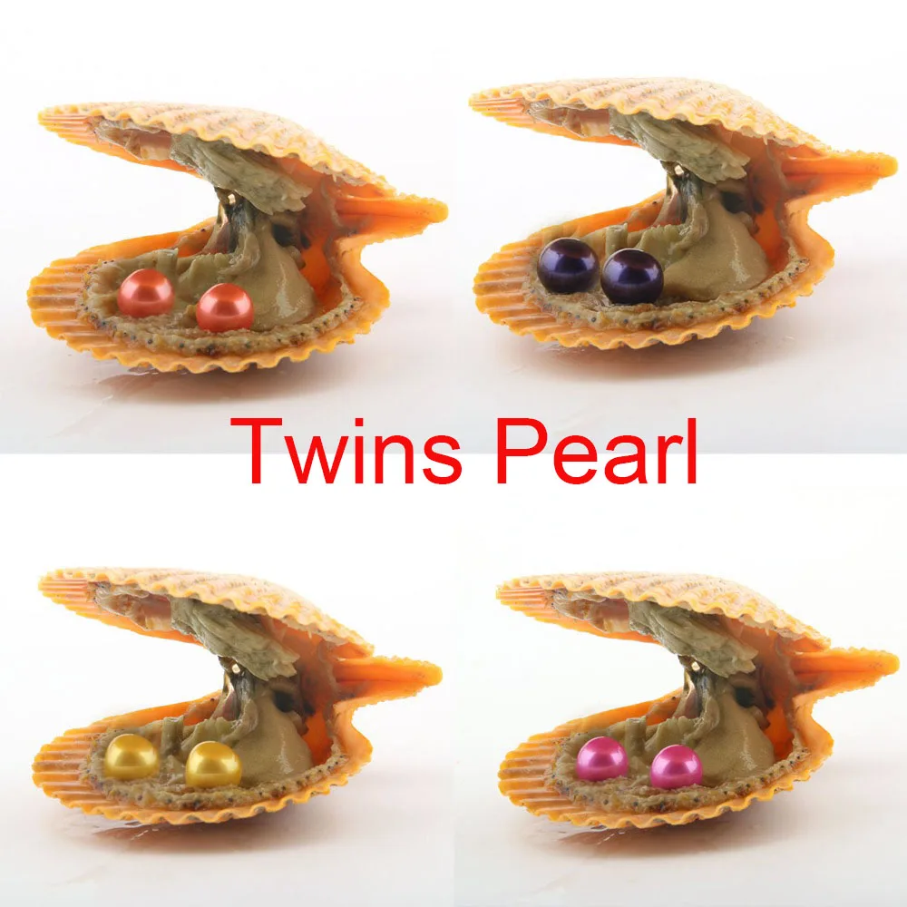 

2019 DIY Red shell 6-7mm Pearls In Oysters 27Colors Pearls Oyster Pearls With Vacuum-Packing Luxury Jewelry Gift For Women