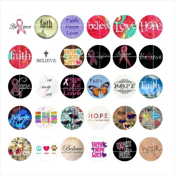 HOPE BELIEVE оснастка Кнопка ювелирные изделия Шарм Поппер для браслета 30 шт./лот GL022|ch