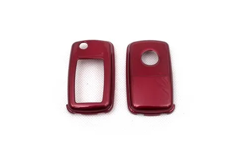 

Hard Plastic Keyless Remote Key Protection Case Cover (Gloss Metallic Red) For VW Volkswagen MK4 / MK5