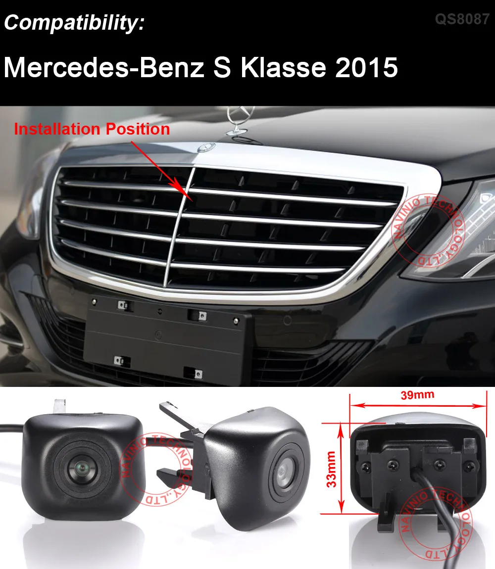 CCD автомобильная парковочная Автомобильная камера с логотипом для benz S class Водонепроницаемая камера ночного видения HD