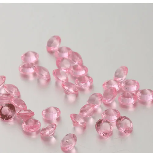 Pink 500 шт 8 мм конусные круглые акриловые стразы кристалл конфетти бусины свадебные аксессуары для украшения стола украшения россыпью - Цвет: Pink