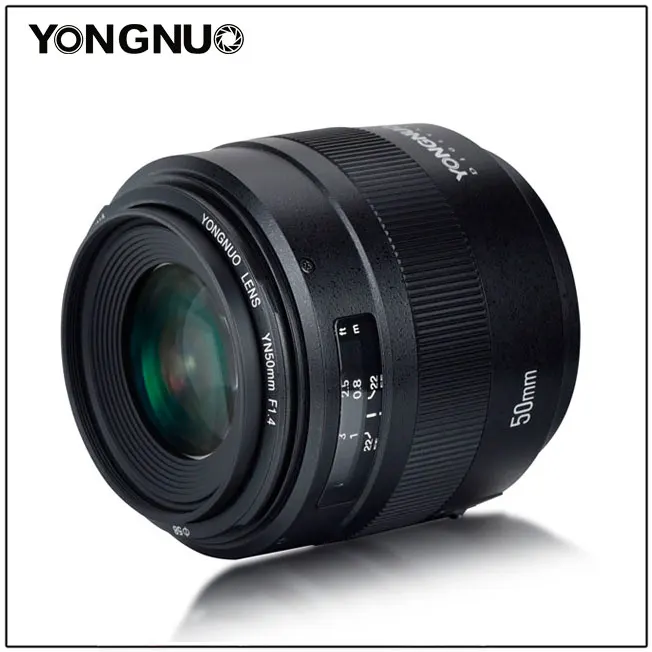 Объектив YONGNUO YN50mm F1.4N E Standard Prime объектив F1.4 с большой диафрагмой ручной