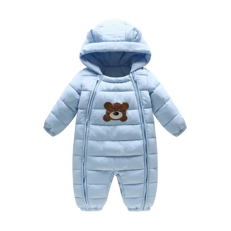 Детские зимние комбинезоны для мальчиков и девочек теплый зимний комбинезон с