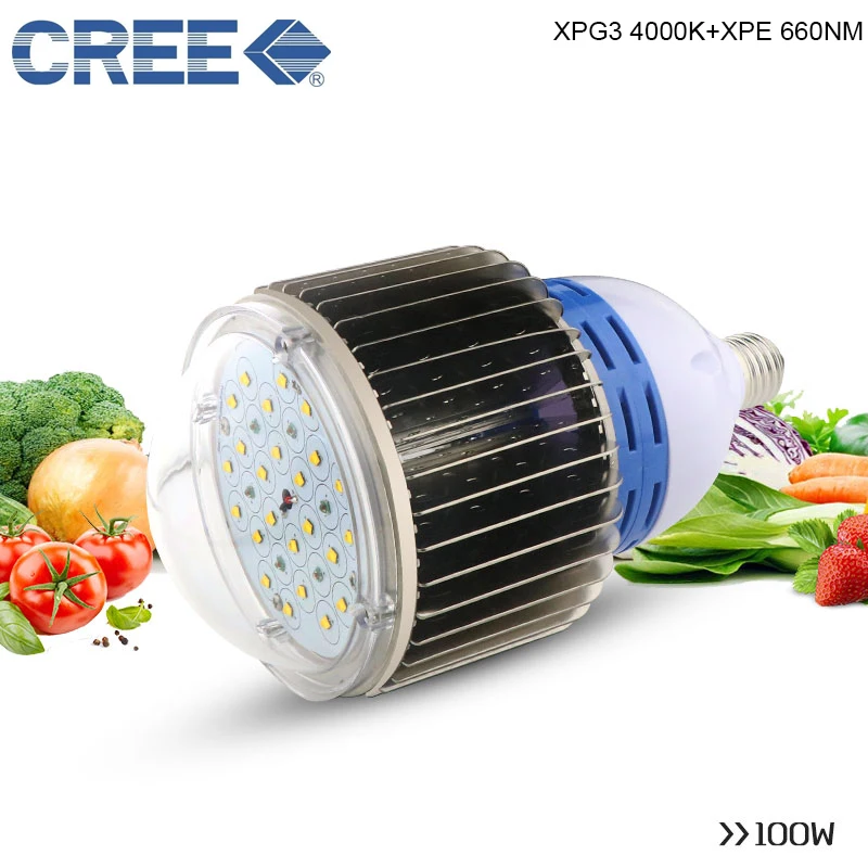 100 Вт CREE xpg3 xpe 660nm полный спектр светодиодный свет для теплицы гидропонный комнатный гроутент коммерческий рост медицинских растений