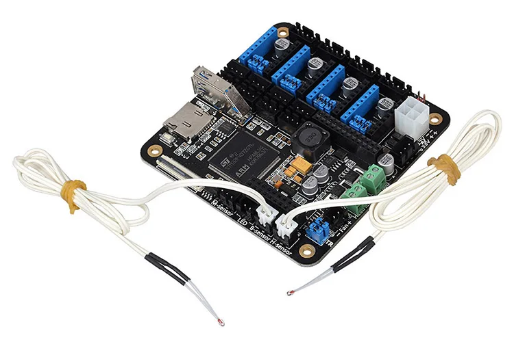 LERDGE NTC 100K B3950 термисторы части 3D-принтера датчик температуры для Hotend термистор нагревательный провод с кабелем 1 м/2 м 1 шт
