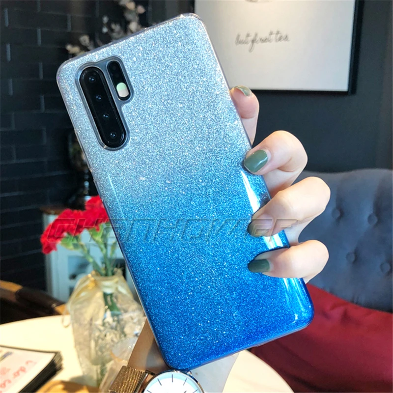 Стильный блестящий Мягкий чехол из ТПУ для Huawei P30 Pro Y6 Y7 2019 P Smart Honor 8A 8C 8X Nova 4 10 Lite