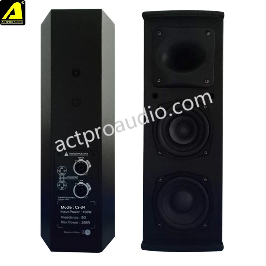 Профессиональный модульный линейный динамик двойной 4 5 дюйма 3 дюймов