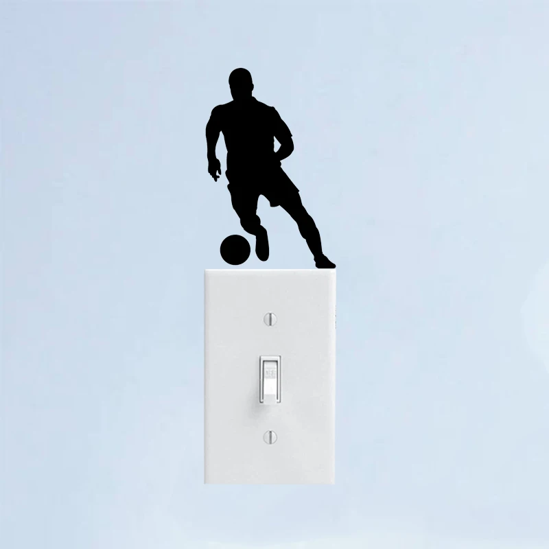 

Football Fashion Bedroom Vinyl Home Decor Wall Sticker Switch Decal 6SS0129