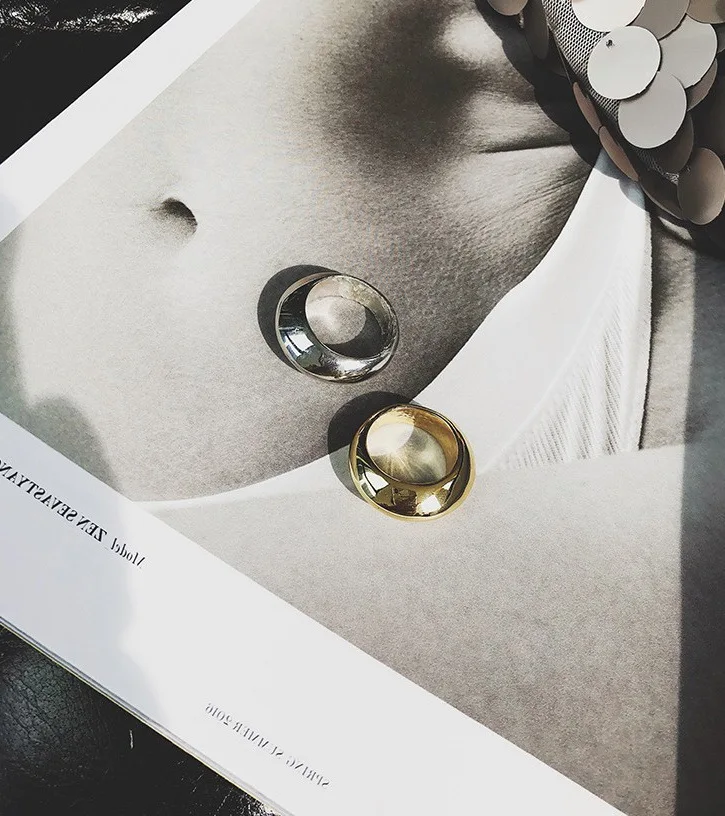 Мужские и женские кольца с металлическим покрытием anel R151 уникальные обручальные