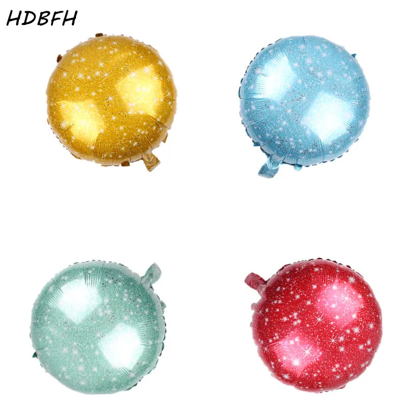 HDBFH Новый 18 дюймовый Круглый Звездный алюминиевый воздушный шар детский