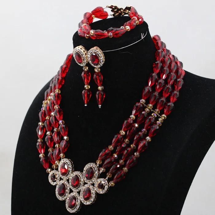 Бордовые бусины в форме капли винные африканские кристальная стразы кулон