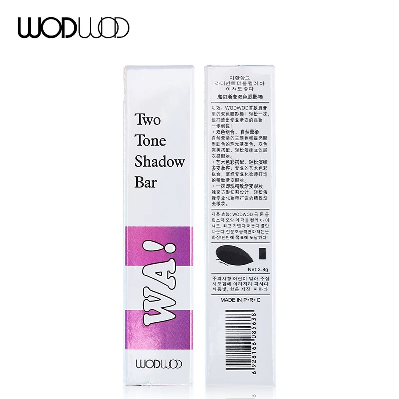 Wodwod Brand Double Color Eye Shadow Stick Glitter Eyeshadow Pencil Nude Shimmer Makeup Cream Smooth Texture Pigment |