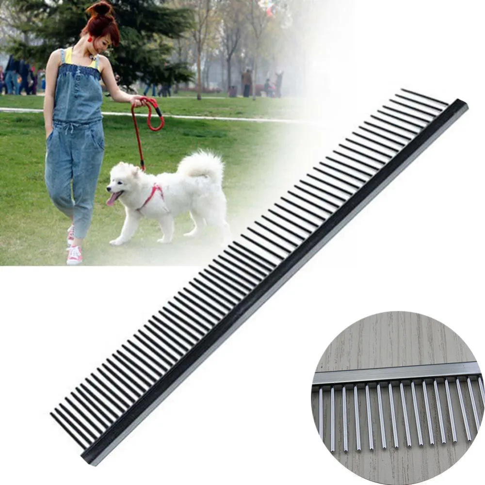 Новая собачья шерсть для питомцев гребень из нержавеющей стали щетка ухода за
