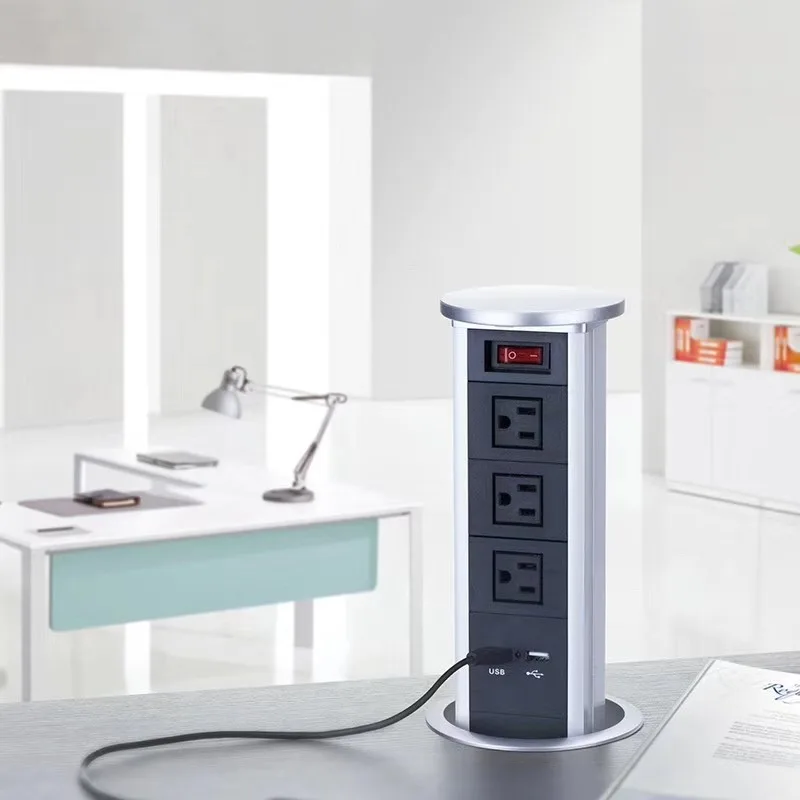 

Новый дизайн! Индийская мощность и зарядное устройство USB для кухни и офиса, пневматическая Выдвижная розетка, 10 шт./комплект
