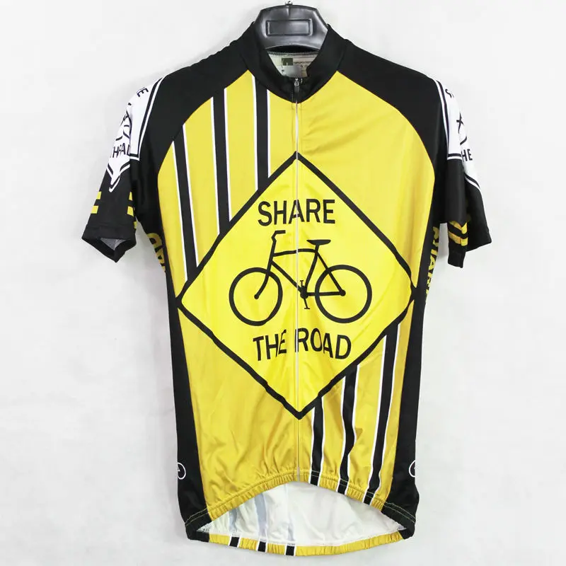 МАРТИН ФОКС велоспорт майки Новые Индивидуальные мужская ПОДЕЛИЛИ ДОРОГУ Желтый