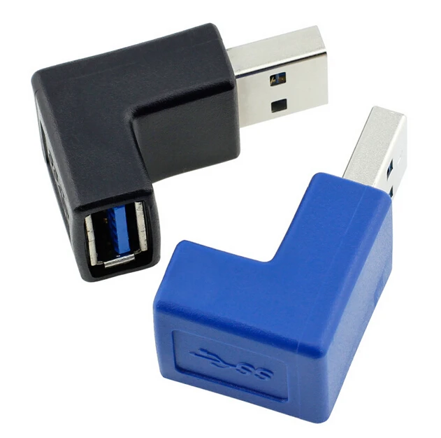 Переходник USB 3.0 Type A (штекер) под прямым углом 90 градусов | Электроника