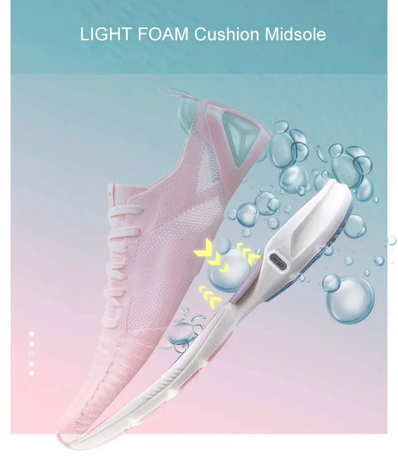 Li-Ning/женский супер-светильник XVI для бега на подушке, светильник из пеноматериала, дышащая спортивная обувь с мононитной подкладкой, кроссовки ARBP012 XYP906