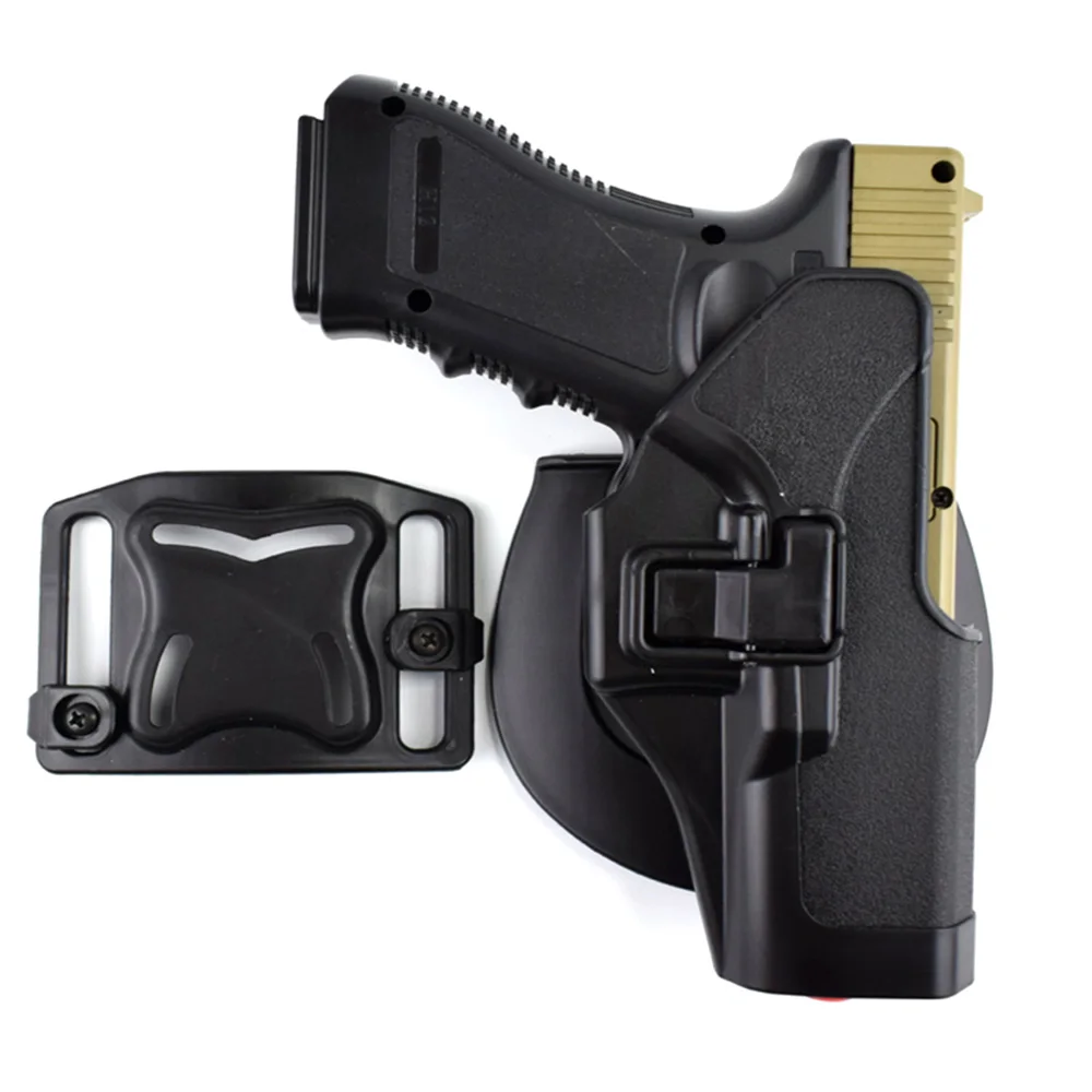 CQC Tactical Compact Handgun Belt Holster G19 Quick Draw Right Hand Gun w/ Paddle Waist For GLock 17 21 | Спорт и развлечения