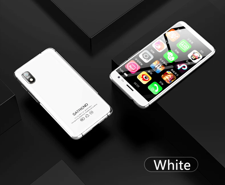 White Маленький 4G мобильный телефон Satrend S11 3,22 дюймов MTK6739 2 ГБ 16 ГБ Android 7,1 телефон точка доступа wifi gps мини детский смартфон - Цвет: White