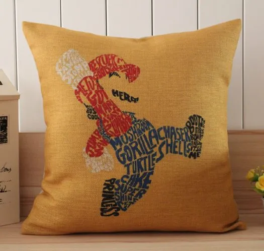 Опт Бесплатная доставка! Чехол для подушки из хлопка и льна Mr Mario декоративные 45